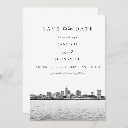 Cleveland Veldline vlak sparen de Kaart van de Dat (Voorkant / Achterkant)