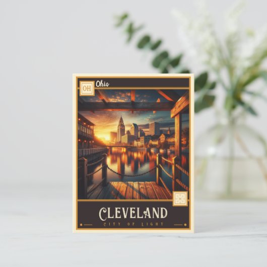 Cleveland, Verenigde Staten |  Briefkaart (Staand voorkant)