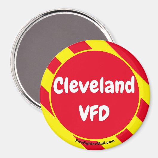 Cleveland VFD Red/Yellow magnet (Voorkant / Achterkant)