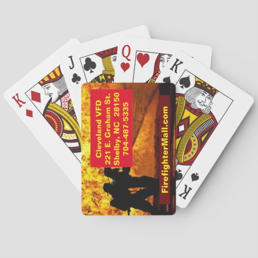 Cleveland VFD-speelkaarten Pokerkaarten (Achterkant)