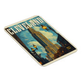 Cleveland Vintage Travel Magneet (Rechterzijde)