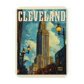 Cleveland Vintage Travel Magneet (Verticaal)