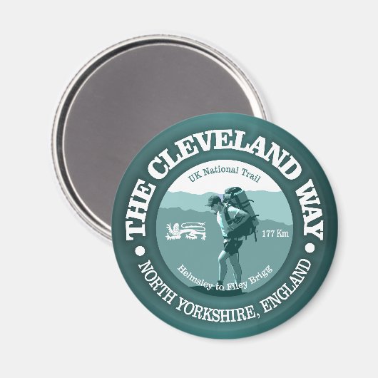Cleveland Way (T) Magneet (Voorkant / Achterkant)