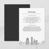 Cleveland Wedding | Gegevens van bezoeker Kaart (Voorkant / Achterkant)