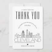 Cleveland Wedding | Hartelijk dank + Fotokaart Kaart (Voorkant)