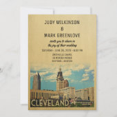 Cleveland Wedding Invitation Ohio Kaart (Voorkant)