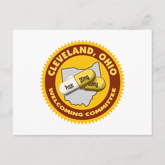 Cleveland Welcome Briefkaart (Voorkant)