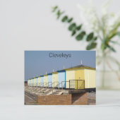 Cleveleys Beach Huts 2005 Briefkaart (Staand voorkant)