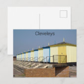 Cleveleys Beach Huts 2005 Briefkaart (Voorkant / Achterkant)