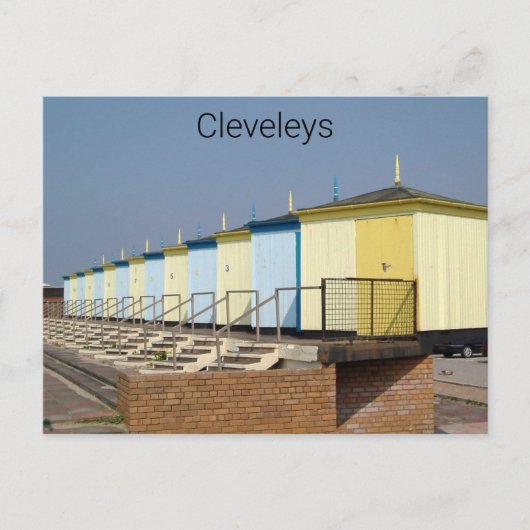 Cleveleys Beach Huts 2005 Briefkaart (Voorkant)