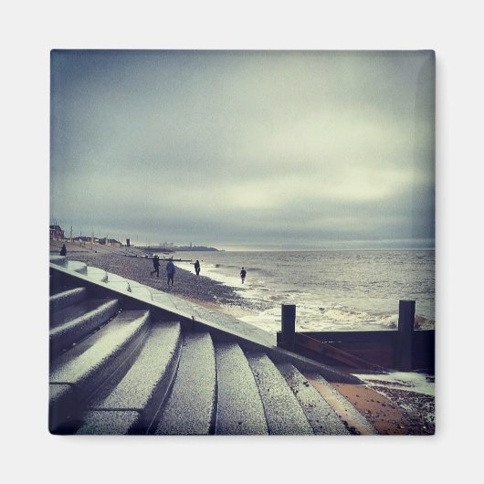 Cleveleys Beach Magnet (Voorkant)