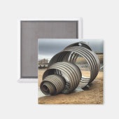 Cleveleys Mary's Shell Sculpture Magnet (Voorkant / Achterkant)