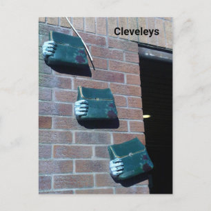 Cleveleys Street Art Handtassen Briefkaart