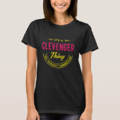 CLEVENGER Name, CLEVENGER familienaam crest T-shirt (Voorkant)