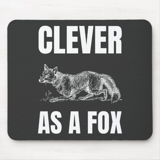 Clever als Fox Muismat (Voorkant)