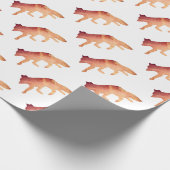 Clever als Fox Typografische Waterverf Cadeaupapier (Hoek)