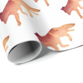 Clever als Fox Typografische Waterverf Cadeaupapier (Rol Hoek)