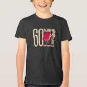 Clever Anti-Ignorance Message Youth Tri-blend  Shirt (Voorkant)