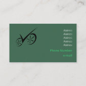 Clever Black Defined Biking Sjabloon Visitekaartje (Achterkant)