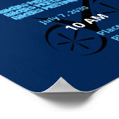 Clever Blue defined Biking Poster (Hoek)