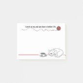 Clever Cat Humor Post-it Notes (Voorkant)