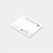 Clever Cat Humor Post-it Notes (Schuin)