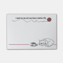 Clever Cat Humor Post-it Notes