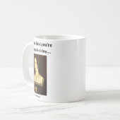 Clever Creations Blue Uni-adults Modern Round Coll Koffiemok (Voorkant links)