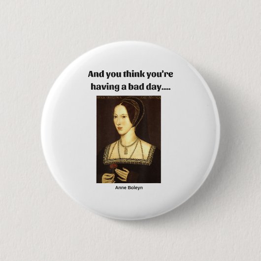 Clever Creations Blue Uni-adults Modern Round Coll Ronde Button 5,7 Cm (Voorkant)