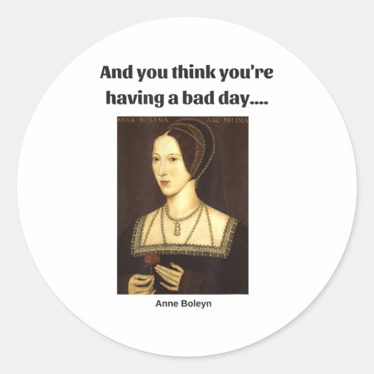 Clever Creations Blue Uni-adults Modern Round Coll Ronde Sticker (Voorkant)