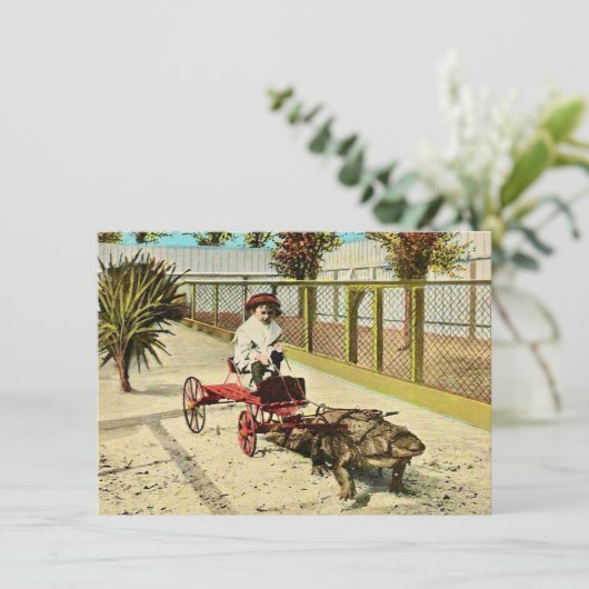 Clever Florida Alligator Verhuisaankondiging (Staand voorkant)