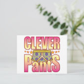 Clever Flowery Pants Briefkaart (Staand voorkant)