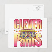 Clever Flowery Pants Briefkaart (Voorkant / Achterkant)