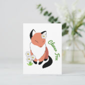 Clever Fox Briefkaart (Staand voorkant)