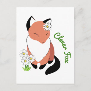 Clever Fox Briefkaart