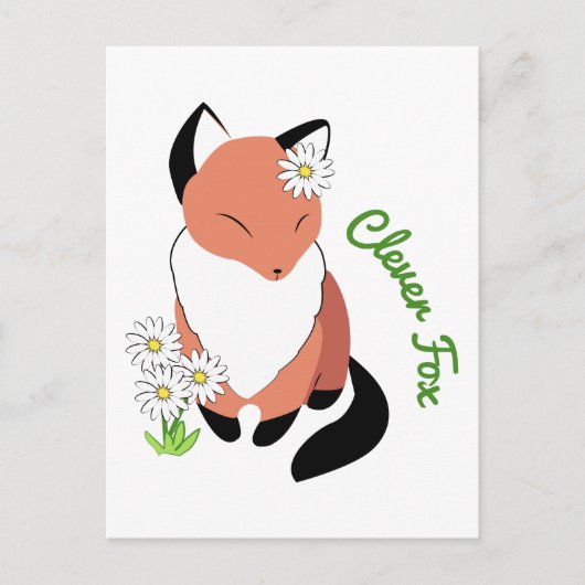 Clever Fox Briefkaart (Voorkant)