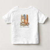 Clever Fox Quote Watercolor Art Kinder Shirts (Achterkant)