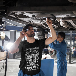 Clever genoeg Auto Mechanic Funny Black T-shirt