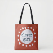 Clever Girl Canvas tas (Voorkant)