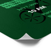 Clever Green defined Biking Poster (Hoek)