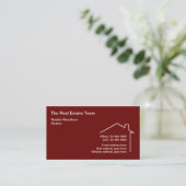 Clever Modern House Symbol Real Estate Visitekaartje (Staand voorkant)