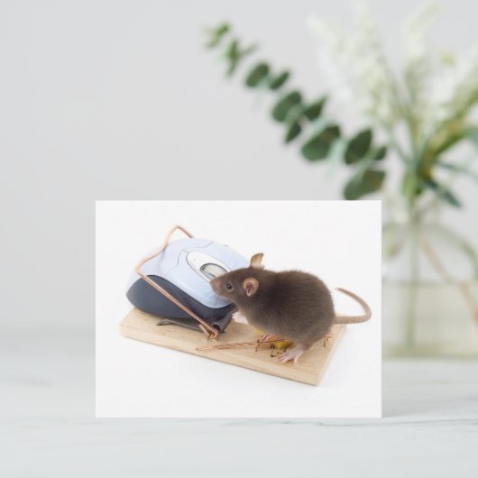 Clever Mouse Briefkaart (Staand voorkant)