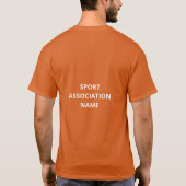 Clever Orange Biking-sjabloon gedefinieerd T-shirt (Achterkant)