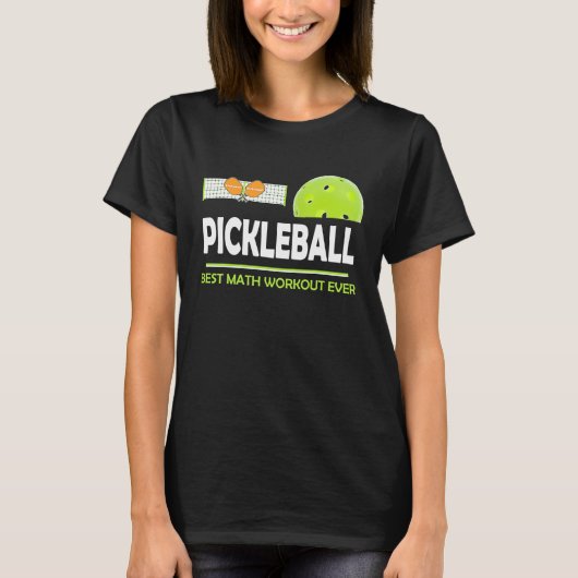 clever Pickleball best math workout ever T-shirt (Voorkant)