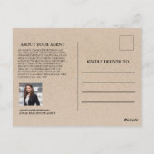 Clever Real Estate Farming Marketing Kraft Briefkaart (Achterkant)