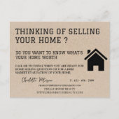 Clever Real Estate Farming Marketing Kraft Briefkaart (Voorkant)