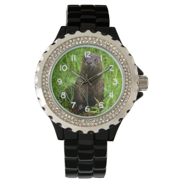 Clever River Otter Horloge (Voorkant)