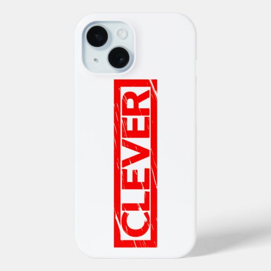 Clever Stamp Case-Mate iPhone Case (Achterkant)