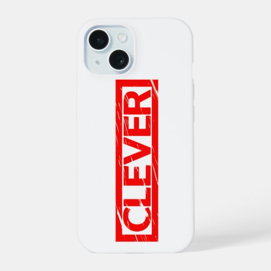 Clever Stamp iPhone 15 Case (Achterkant)