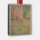Cleves, North Bend, Ohio Metalen Ornament (Rechts)